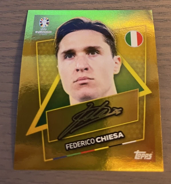 Topps UEFA EURO 2024 Alle 21 Gold Star Player Signature Sticker SP