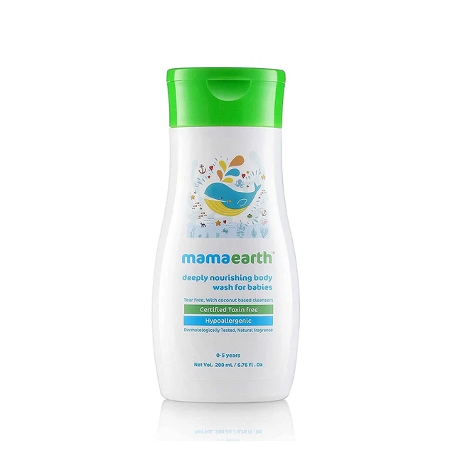 Mamaearth Deeply nourishing boady wash for babies (200 ml)