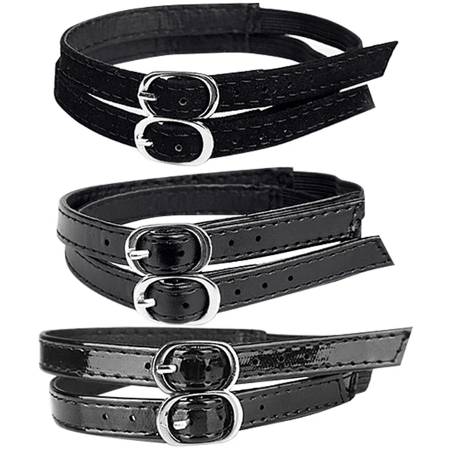 3 Pairs Tacco Alto Lacci Invisibili Lacci Delle Scarpe Scintillanti Perlato