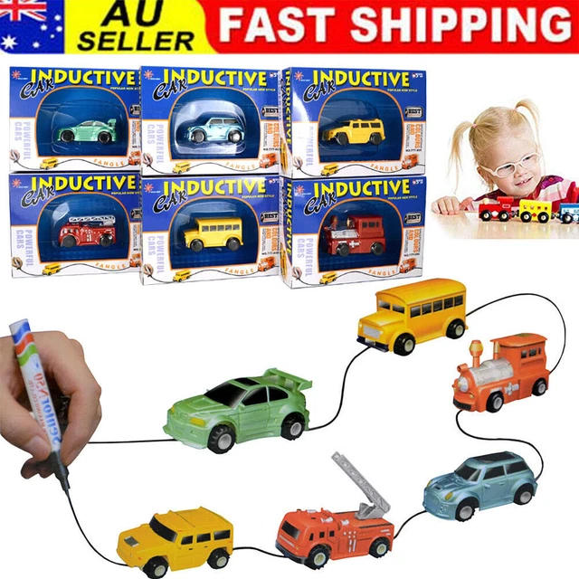 INDUCTIVE CAR TRUCK Toy, Follow Drawn Black Line, Mini Toy