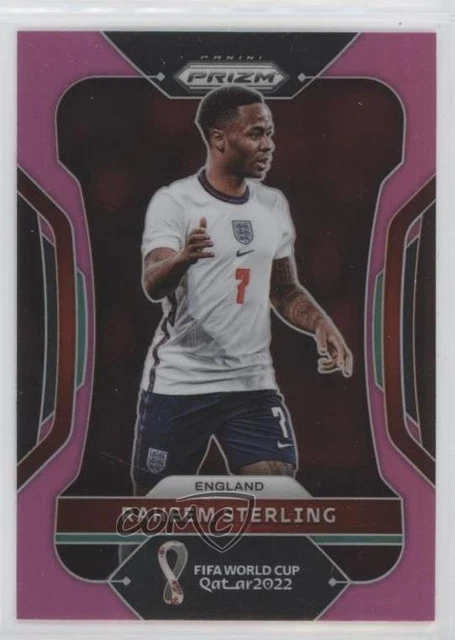 2022 Panini Prizm World Cup Qatar Pink Prizm Raheem Sterling #94