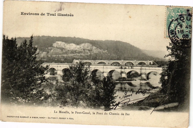 CPA Toul-La Moselle le Pont Canal le Pont du Chemin de Fer (187746)
