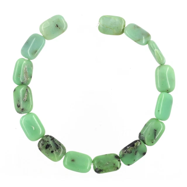 Chinese Chrysoprase ( Serpentine ) Rectangle Cushion ap. 10x14mm 8" #61004