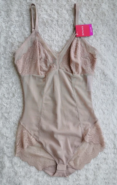 SPANX 10219R Collant con riflettori in pizzo, nudo, taglia: M, Shapewear