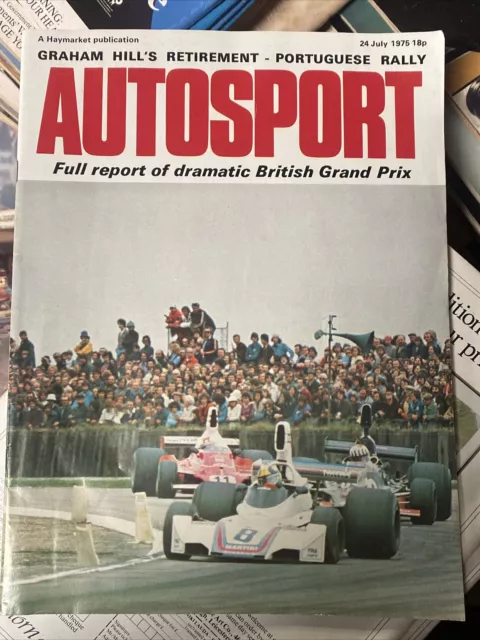 Autosport Magazine 24 July 1975 Fittipaldi Mclaren Wins British F1 GP Nilsson F3