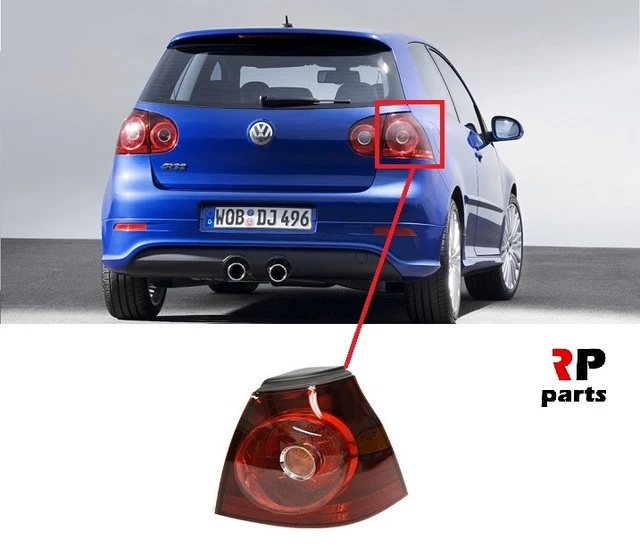 Fanale Posteriore Destro Esterno Per Audi A3 Hatchback 2017-2019 – Sostituzione Plug-in, Nero E Rosso