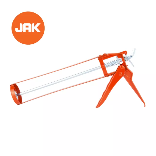 JAK 9" Skeleton Silicone Sealant Tube Caulking Gun Adhesive Mastic Applicator