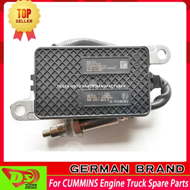 NOX Sensor 4327153 5WK96760A For CUMMINS Engine Truck Spare Parts