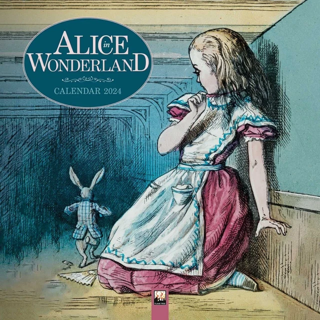 SCIENCE MUSEUM ALICE in Wonderland Wall Calendar 2024 by Flame Tree