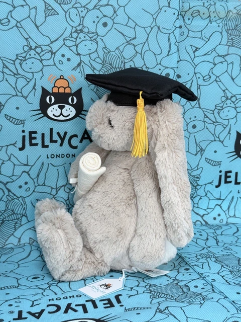 JELLYCAT BASHFUL BUNNY Graduation Outfit Brand New With Tags and Dust ...