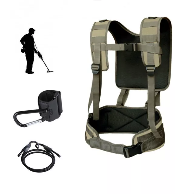 Metal Detector Harness Sling Swing Bungee Support Belt for Underground Detecting