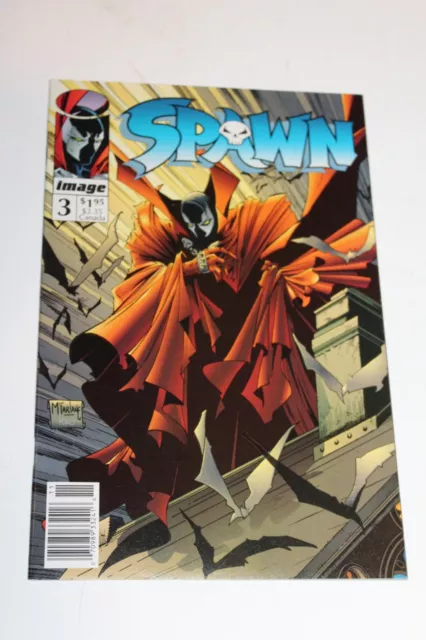 RARE Spawn 3 NEWSSTAND Variant 1:100 Low Print Run 1st Cyan Fitzgerald NM HTF