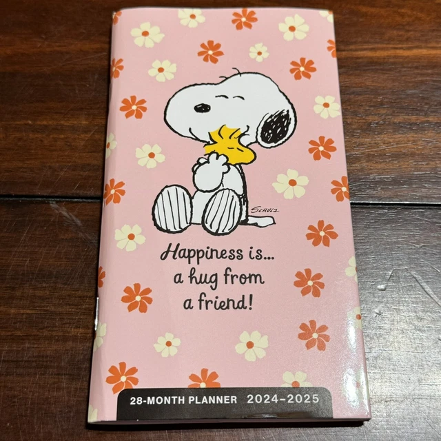 PEANUTS SNOOPY POCKET Calendar Planner 2025 2025 Dayspring 3.5x6.5 Back