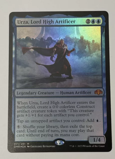 MTG Urza, Lord High Artificer - Foil - Mythic - Dominaria Remastered DMR 71 -NM+