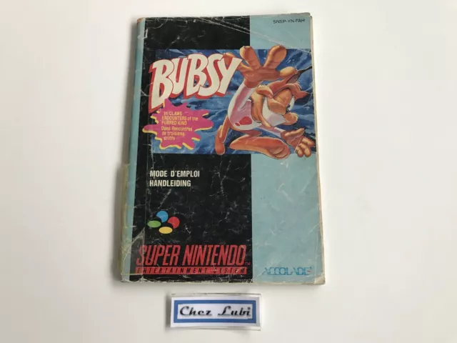 Notice - Bubsy - Super Nintendo SNES - PAL FAH