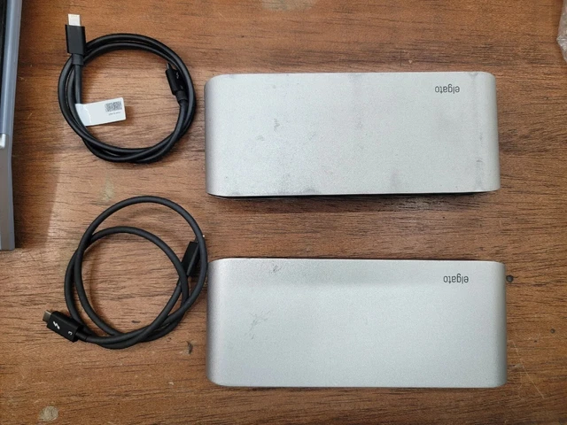 Elgato Thunderbolt 3 Pro Docking Station & Thunderbolt 3 Cable NO AC ADAPTER