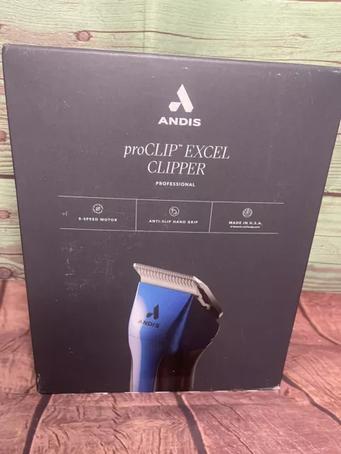 *BRAND NEW* Andis ProClip Excel 5-Speed Dog Clipper Blue *SEALED*