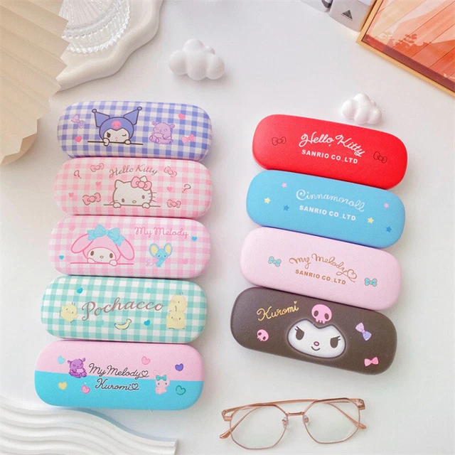 SANRIO HELLO KITTY Cinnamoroll Kuromi Glasses Case Anime Kawaii Glasses