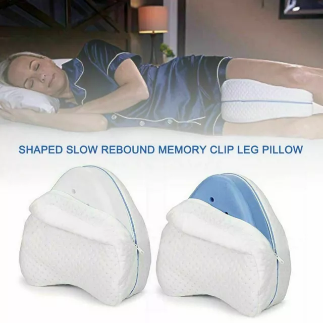 Leg Pillow Cuscino Per Gambe Memory Foam Supporto Ortopedico Ginocchia Schiena