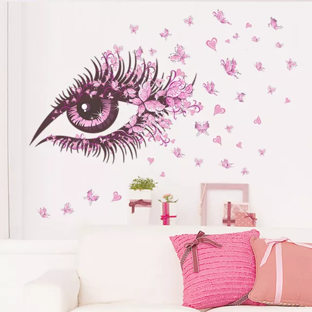 ADESIVO PARETE POSTER OCCHIO estetista centro estetico wall sticker salone  EUR 17,99 - PicClick IT