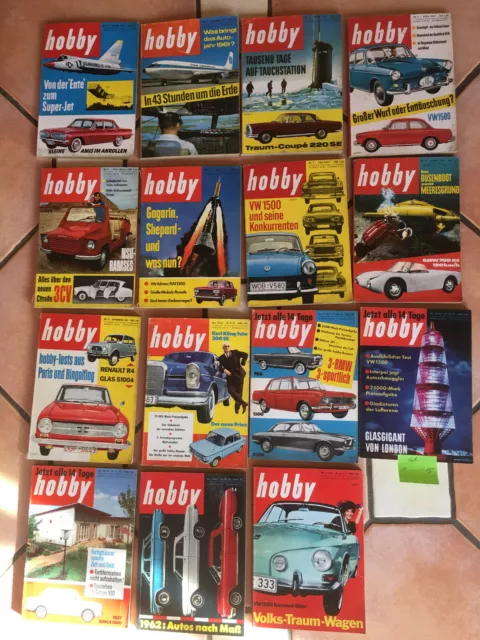 Hobby Magazin der Technik Jahrgang 1961  Nr. 1,2,3,4,5,6,7,8,9,10,11,12,13,14,15