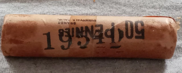 1954 D OBW Lincoln Wheat Cent Roll *OLD*(50 Unsearched UNC Coins) FREE Shipping