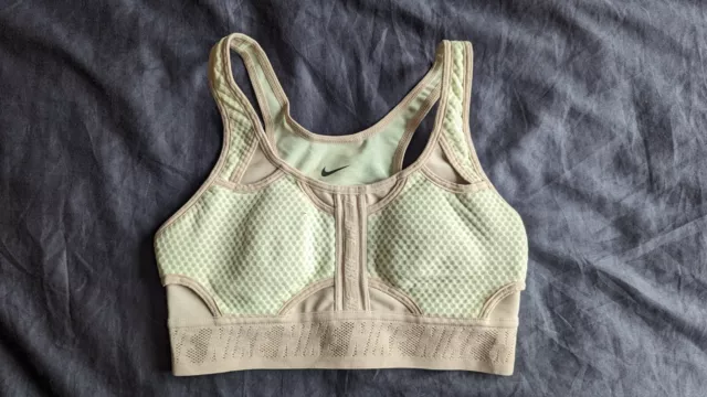 Nike Dri Fit Sports bra XS BNWOT Green tan