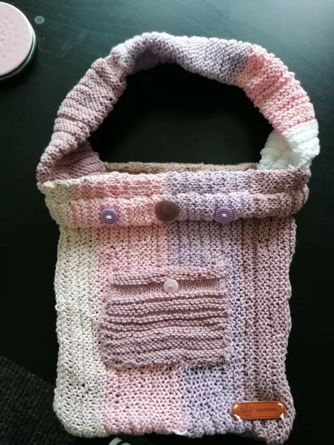 Sac scruffy tricoté fait main