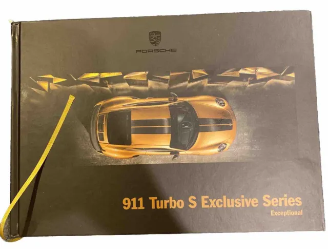 Porsche Hardback 911 Turbo S Exclusive Series Prestige Brochure 2018