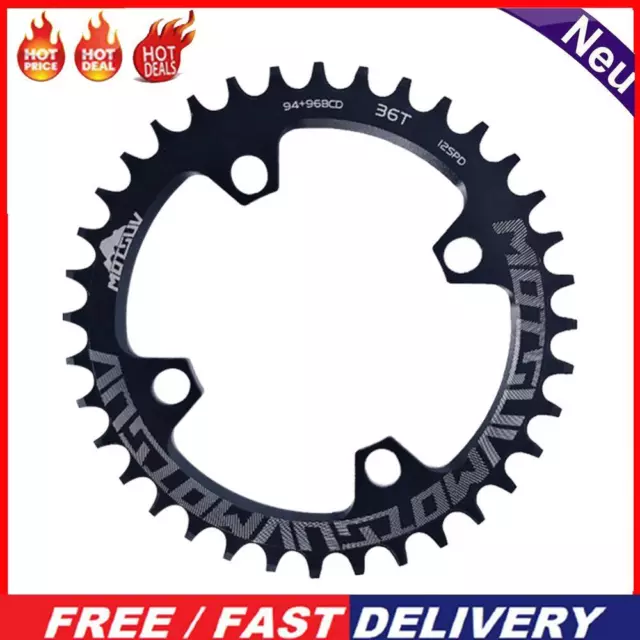 94+96BCD MTB Bicycle Crank Round Chainring Chain Wheel Crankset Plate (36T)