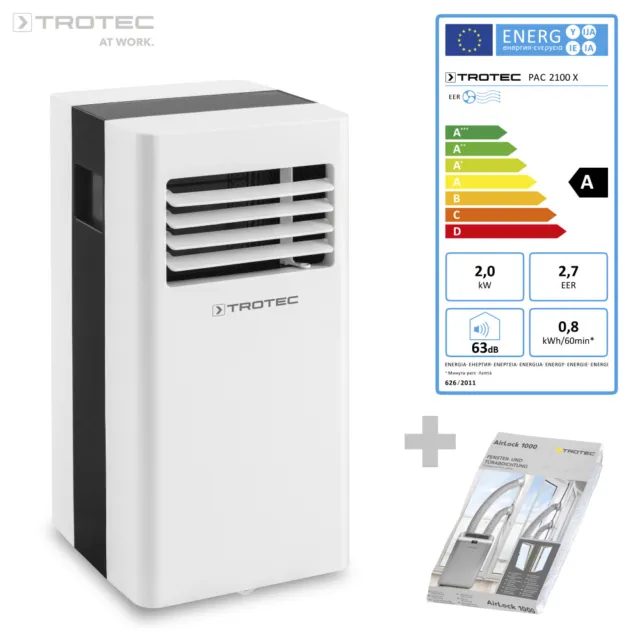 TROTEC Lokales Klimagerät PAC 2100 X | Mobile Klimaanlage | 7.000 Btu | 2 kW
