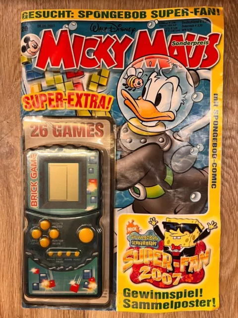 Micky Maus Sonderheft 20 SUPER EXTRA aus 2007 mit Classic Brick Game Portable 