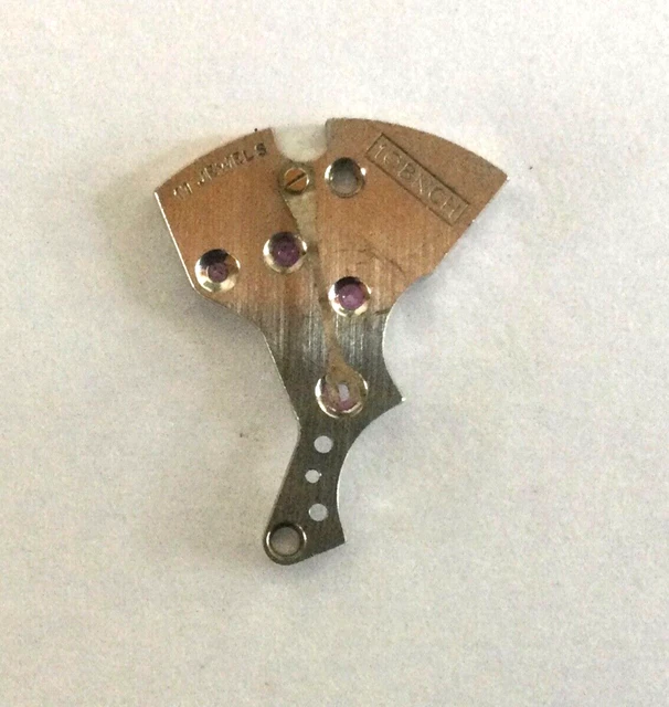 BULOVA 10BNCH Watch Part — Movement Bridge (Train Wheel) from 1959 17 Jewel