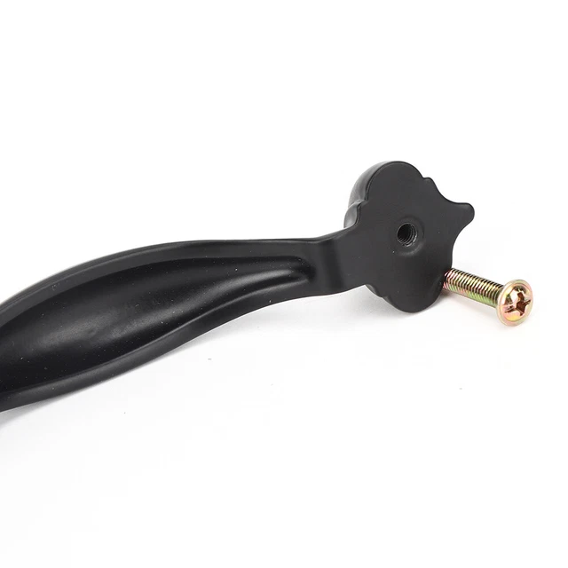 5Pcs Black Thicken Aluminum Alloy Pull Handle Furniture Drawer Wardrobe Cabinet 2