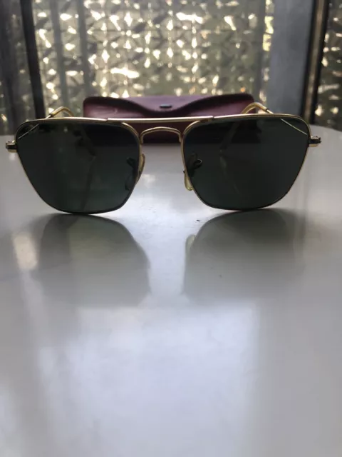 Occhiali Da sole Originali Ray Ban Warfarer BL Caravan USA, Sunglasses Vintage