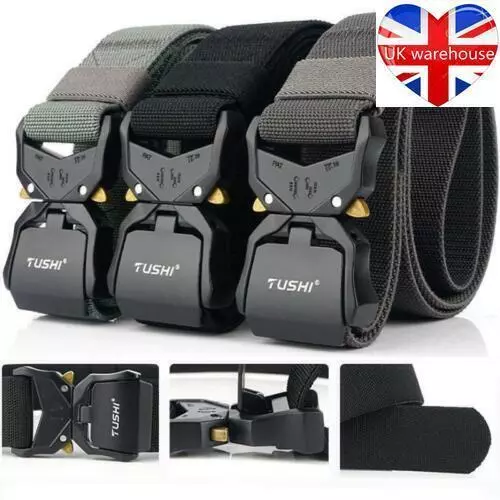 Magnet Buckle Belt Military Training Belt Outdoor Tactical Belt Canvas Nylon Men