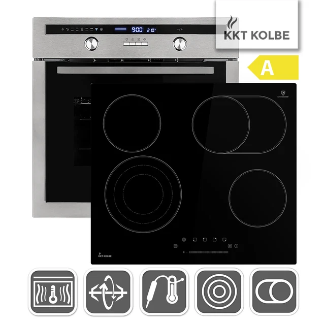 Cuisinière: 60cm Four encastrable EB8013ED + 59cm Plaque Eletrique CH85903RL
