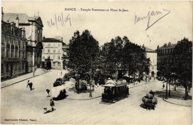 CPA Nancy - Protestant Temple and Place-Jean (276851)