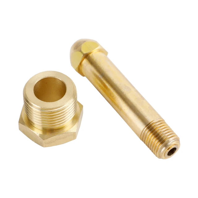 CGA-580 Nut 3" Nipple Regulator Bottle Inlet Fittings For Helium Argon Nitrogen