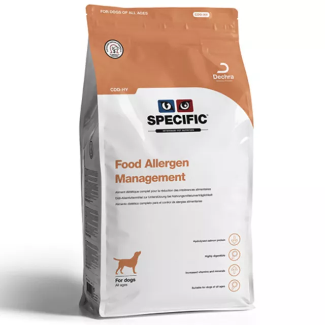 SPECIFIC Pienso para Perros con Alergias FOOD ALLERGEN MANAGEMENT PLUS CDDHY, 12