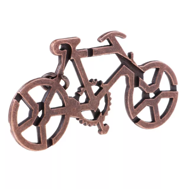 Metal Puzzle Game IQ Mind Test Brain Teaser Kids Adult Toys Gift - Bicycle Lock
