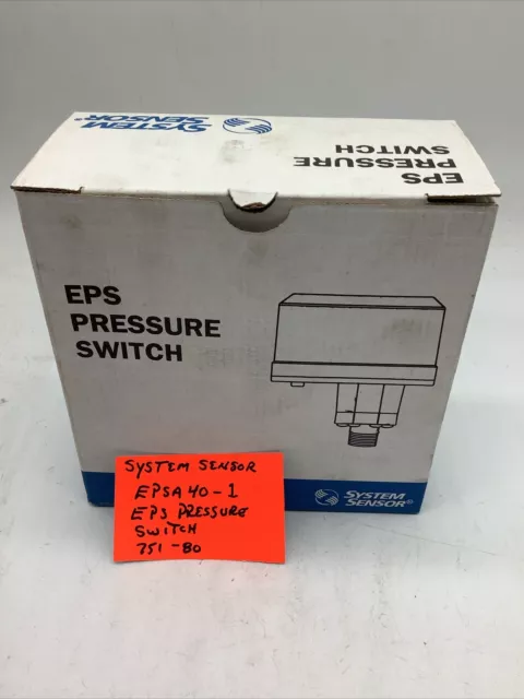 System Sensor EPSA 40-1, EPS Pressure Switch, 751-80