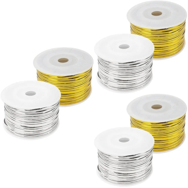 Corbatas de pan metálicas reutilizables de fiesta de 2 rollos