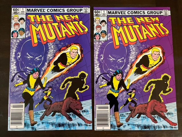 New Mutants #1 Newsstand Lot Of 2 Marvel Comics Nm-