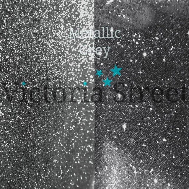 Victoria Street Glitter - Metallic Gunmetal - Fine 0.008" / 0.2mm (Grey)