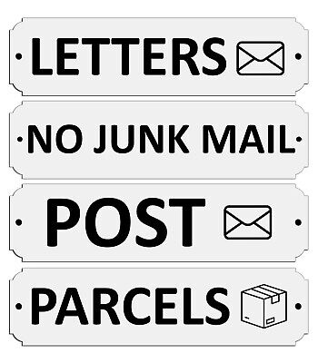 Post Mailbox Letters Sign Plaque Mail Box Metal Aluminium Delivery note