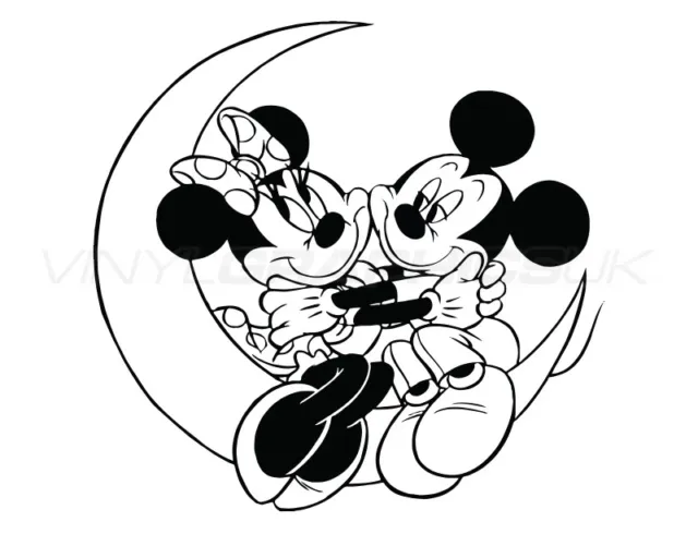 Mickey and Minnie Mouse Wall Sticker