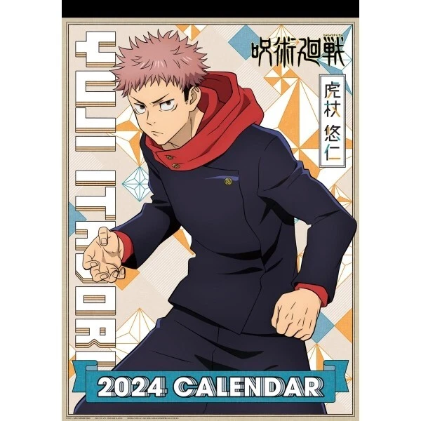 TV ANIME JUJUTSU Kaisen Wall Hanging Calendar 2024 A2 JAPAN ENSKY CL