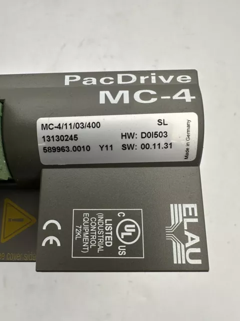 MC-4 ELAU Schneider Electric PacDrive MC-4/11/03/400. USED FULLY FUNCTIONAL 2