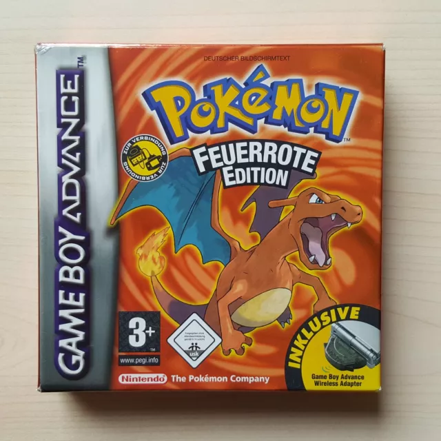 Nintendo Gameboy Advance Leere OVP Leerverpackung Pokémon Feuerrote Edition NOE